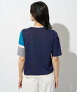カラーブロックインターシャニット