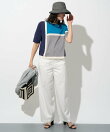 カラーブロックインターシャニット