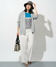 カラーブロックインターシャニット