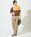カラーブロックインターシャニット