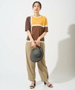 カラーブロックインターシャニット