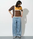 カラーブロックインターシャニット