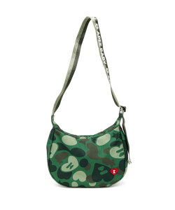 A BATHING APE HEART BADGE CROSSBODY CAMO MINI BAG #2 �A �x�C�V���O �G�C�v �o�b�O �V�����_�[�o�b�O �O���[���y���������z