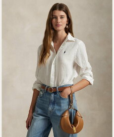 POLO RALPH LAUREN クラシック フィット リネン シャツ ラルフローレン トップス シャツ・ブラウス ホワイト【送料無料】