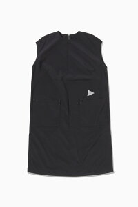and wander UV cut stretch SS dress (W) �A���h�����_�[ �g�b�v�X �V���c�E�u���E�X �O���[ �u���b�N �u���[�y���������z