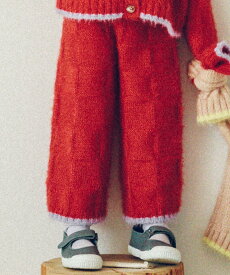 【SALE／60%OFF】こども ビームス LOGAN Knitting Mills * こども ビームス / 別注 モヘア パンツ(90~140cm) ビームス アウトレット パンツ その他のパンツ ベージュ オレンジ