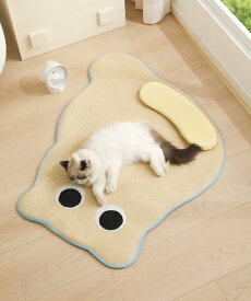 【SALE／20%OFF】aimoha home aimoha home/ひんやり 枕付きペットマット アイモハ ペット用品 ペット用ベッド・マット・クッション ベージュ