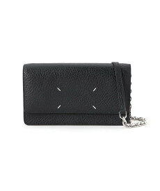 Maison Margiela レザーチェーンウォレット メゾンマルジェラ 財布・ポーチ・ケース 財布 ブラック グレー【送料無料】