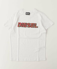 【SALE／51%OFF】DIESEL DIESEL ディーゼル ブランドロゴ半袖Tシャツカットソー Kids シフォン トップス カットソー・Tシャツ ネイビー ホワイト カーキグリーン ブラック【送料無料】