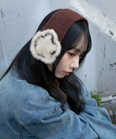 【SALE／53%OFF】WEGO LADY'S スターニットイヤーマフ ウィゴー ファッション雑貨 イヤーマフ ブラウン イエロー