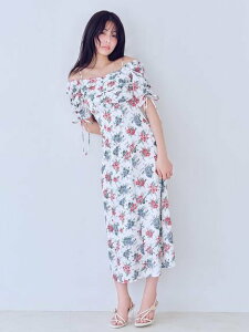 SNIDEL �yWEB����/ROSE Collection�zROSE�v�����g�����s�[�X �X�i�C�f�� �����s�[�X�E�h���X �����s�[�X �C�G���[�y���������z