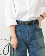 JOURNAL STANDARD L'ESSAGE 《追加8》MAISON BOINET 30 mm belt in nappa leather lined cru ベルト ジャ…