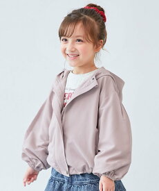 devirock 2WAYで着られる バルーンシルエット マウンテンパーカー 子供服 キッズ 女の子 26SS デビロック ジャケット・アウター マウンテンパーカー カーキグリーン ピンク ベージュ パープル ブラック ネイビー ブルー グリーン