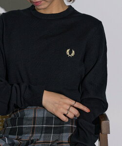 FRED PERRY FRED PERRY/�t���b�h�y���[ �����m�E�[�� �N���[�l�b�N�j�b�g �J�Z�b�g�`���[�g �g�b�v�X �j�b�g �u���b�N �l�C�r�[�y���������z