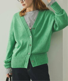 Spick & Span 《予約》レーヨンペーパーヤーンVネックカーディガン スピックアンドスパン トップス カーディガン ベージュ グリーン ブラック【送料無料】