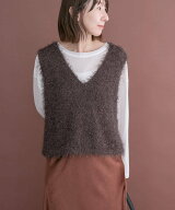 URBAN RESEARCH ITEMS フェザーVネックニットベスト アーバンリサーチアイテムズ トップス ベスト・ジレ …