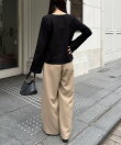 【新色/エクリュ・ブラウン】ドロストリブTシャツ