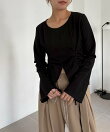 【新色/エクリュ・ブラウン】ドロストリブTシャツ