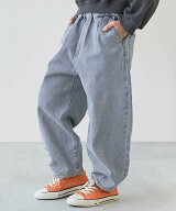 【SALE／5%OFF】devirock ストレッチデニム ルーズタックパンツ 子供服 キッズ 男の子 女の子 26SS デビ…