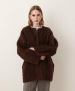 カシミヤブレンドファー加工コート