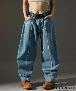 ySALE^41%OFFzMR.HEARTS VINTAGE WASH WIDE SILHOUETTE SWITCHING DENIM yWJz 24SS t[NXXgA pc W[YEfjpc u[ ubNyz