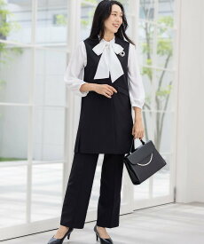 AddRouge ジレ ベスト スーツ レディース セットアップ セレモニー カジュアル パンツ アッドルージュ スーツ・フォーマル セットアップスーツ ブラック グレー ネイビー【送料無料】