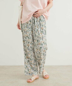 【SALE／30%OFF】URBAN RESEARCH DOORS 『イージーケア/接触冷感』フラワープリントイージーパンツ アーバンリサーチドアーズ パンツ その他のパンツ ホワイト グレー イエロー ピンク【送料無料】