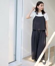 【2SET】テックリネンキャミソール×パンツセットアップ