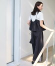【2SET】テックリネンキャミソール×パンツセットアップ