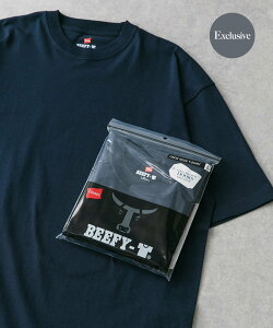 URBAN RESEARCH DOORS �w�ʒ��xHanes×DOORS BEEFY-T DOORS FIT Short-Sleeve �A�[�o�����T�[�`�h�A�[�Y �g�b�v�X �J�b�g�\�[�ET�V���c �O���[ �u���b�N �z���C�g �l�C�r�[