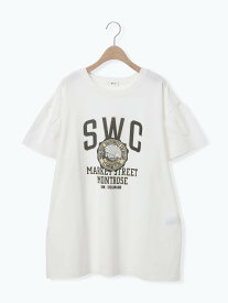 【SALE／44%OFF】SM2 [接触冷感]フレアスリーブチュニックTシャツ サマンサモスモス ワンピース・ドレス チュニック ホワイト ブルー レッド ブラック