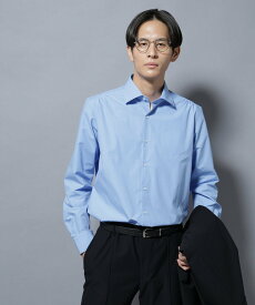 【SALE／30%OFF】NANO universe 「N shirt」Anti Soaked(R)汗染み防止セミワイドカラーシャツ長袖 ナノユニバース トップス シャツ・ブラウス ホワイト ブルー【送料無料】