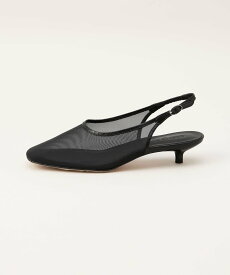 【SALE／70%OFF】ODETTE E ODILE チュールキトゥンヒールバックベルト パンプス30↑ ユナイテッドアローズ アウトレット シューズ・靴 パンプス ベージュ ブラック【送料無料】