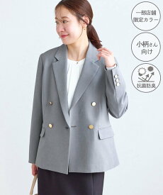 【SALE／10%OFF】ROPE' PICNIC 【低身長・小柄さんサイズ】クリアツイル金ボタンジャケット/入卒式・セレモニー・セットアップ対応 ロペピクニック ジャケット・アウター テーラードジャケット・ブレザー ネイビー グリーン グレー ベージュ【送料無料】