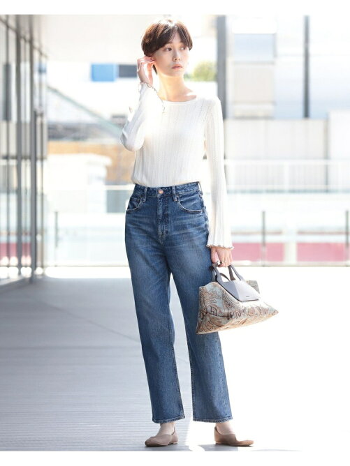 Beams Women Red Card Niceday ハイライズ レディライク ストレート デニムパンツ Rakuten Fashion 楽天ファッション 旧楽天ブランドアベニュー 8040
