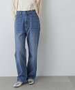 ハイライズストレートデニムパンツ
