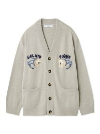 【SALE／30%OFF】gelato pique 【HOMME】sleeping cat ジャガードカーディガン ジェラートピケ インナー・ルームウェア その他のインナー・ルームウェア ネイビー【送料無料】