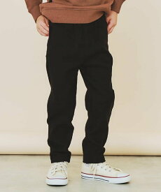 【SALE／15%OFF】THE SHOP TK 【110-160/裏起毛】あったかのびーるストレートパンツ/洗濯機OK ザ ショップ ティーケー パンツ その他のパンツ カーキグリーン ブラック ピンク ブラウン ネイビー