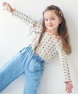【SALE／5%OFF】apres les cours WEB限定 衿フリルワッフルメローTシャツ エフオーオンラインストア トッ…
