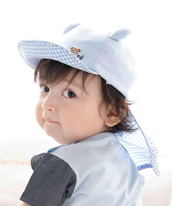 fillot de bebe reduction �y UV�J�b�g �z�I�b�N�X���܎����悯�t���L���b�v(44~50cm) �x�x �I�����C�� �X�g�A �}�^�j�e�B�E�F�A�E�x�r�[�p�i �x�r�[�X�q �u���[ �x�[�W���y���������z