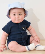 【SALE／20%OFF】petit main 半袖カバーオール ナルミヤオンライン マタニティウェア・ベビー用品 ロンパ…