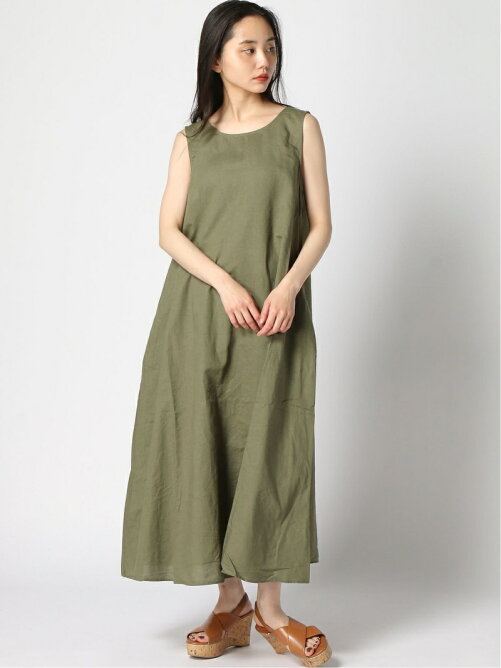 Gap W リネンブレンド クルーネック スリーブレスワンピース Rakuten Fashion 楽天ファッション 旧楽天ブランドアベニュー Da8041