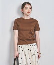 【SALE／50%OFF】UNITED ARROWS ランダムリブ フィット Tシャツ ユナイテッドアローズ アウトレット トップス カットソー・Tシャツ ネイビー ベージュ ホワイト【送料無料】