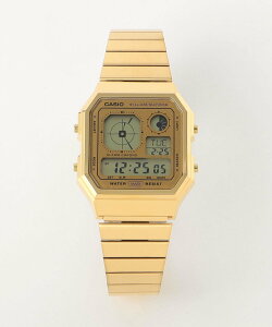 UNITED ARROWS green label relaxing ��CASIO��A130WEG-9AJF �f�W�^���E�H�b�` �r���v ���i�C�e�b�h�A���[�Y �O���[�����[�x�������N�V���O �A�N�Z�T���[�E�r���v �r���v�y���������z