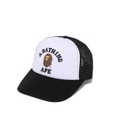 A BATHING APE COLLEGE MESH CAP ア ベイシング エイプ 帽子 キャップ レッド パープル グリーン ブラウ…