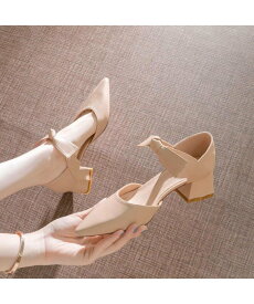 【SALE／30%OFF】miniministore パンプス 痛くない リボンパンプスヒール ミニミニストア シューズ・靴 パンプス ブラック ホワイト ピンク