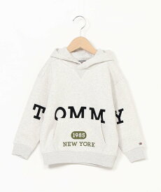 【SALE／40%OFF】TOMMY HILFIGER (K)TOMMY HILFIGER(トミーヒルフィガー) MULTIPLACEMENT LOGO HOODIE トミーヒルフィガー トップス パーカー・フーディー グレー【送料無料】