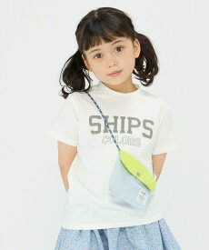 SHIPS Colors SHIPS Colors:ボディバッグ TEE(80~130cm)◇ シップス トップス カットソー・Tシャツ ホワイト ピンク イエロー グリーン