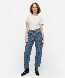 Marimekko Maridenim Barrel Unikko ジーンズ マリメッコ パンツ その他のパンツ ブルー【送料無料】