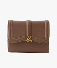 agnes b. VOYAGE レザー 三つ折り ウォレット"Ingrid" ZAW03-01 アニエスベー ファッション雑貨 その他のファッション雑貨 ブラウン【送料無料】